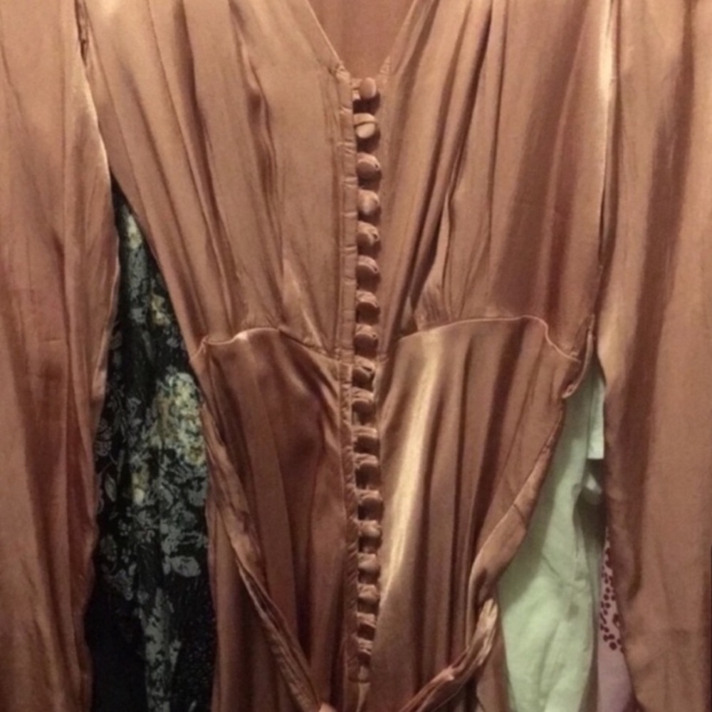 - Anthropologie rose blush midi dress - Picture 6 of 7